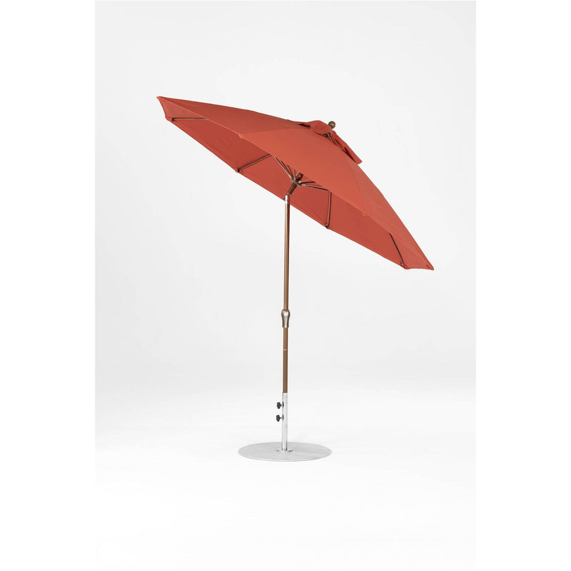 9 Ft Octagonal Frankford Patio Umbrella- Crank Auto-Tilt- Matte Bronze Frame