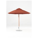 9 Ft Octagonal Frankford Patio Umbrella- Pulley Lift- Wood Grain Frame