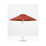 9 Ft Octagonal Frankford Patio Umbrella- Pulley Lift- Matte White Frame