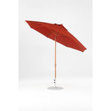 11 Ft Octagonal Frankford Patio Umbrella- Crank Auto-Tilt- Wood Grain Frame