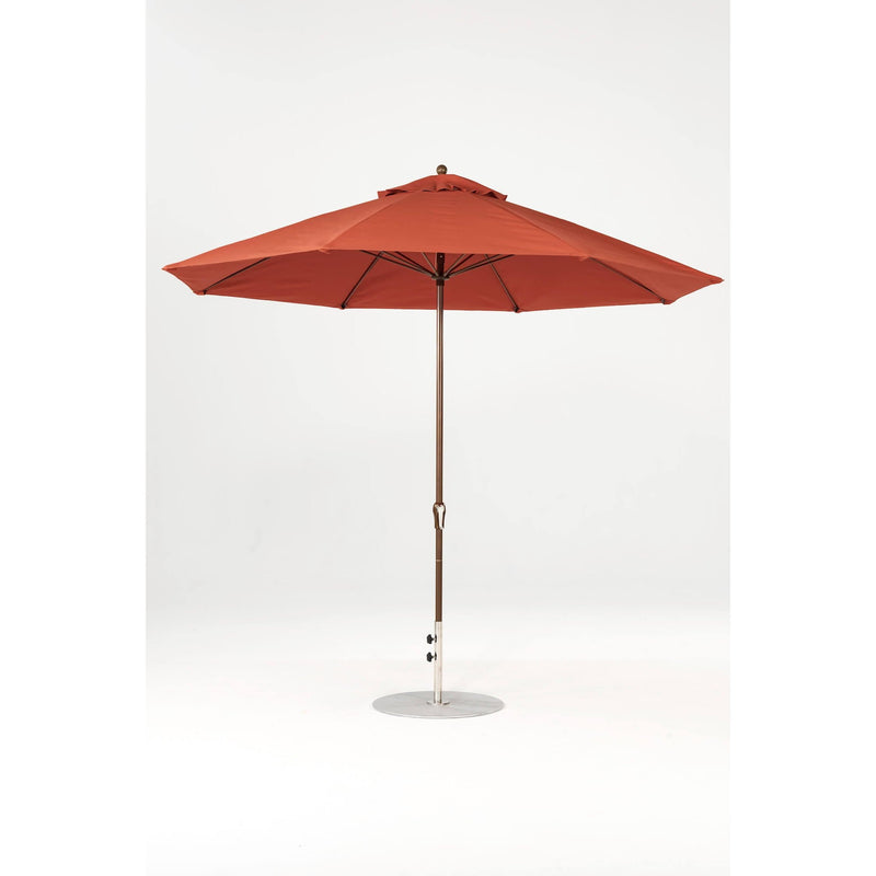 11 Ft Octagonal Frankford Patio Umbrella- Crank Lift- Matte Bronze Frame