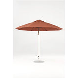 11 Ft Octagonal Frankford Patio Umbrella- Pulley Lift- Matte Bronze Frame