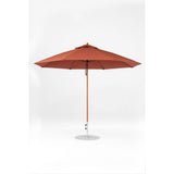 11 Ft Octagonal Frankford Patio Umbrella- Pulley Lift- Wood Grain Frame