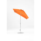 6.5 Ft Frankford Square Patio Umbrella- Crank Auto-Tilt- Matte Silver Frame