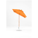 6.5 Ft Frankford Square Patio Umbrella- Crank Auto-Tilt- Wood Grain Frame