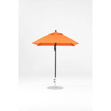 6.5 Ft Square Frankford Patio Umbrella- Pulley Lift- Matte Black Frame