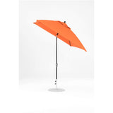 7.5 Ft Frankford Square Patio Umbrella- Crank Auto-Tilt- Matte Black Frame