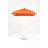 7.5 Ft Square Frankford Patio Umbrella- Crank Lift- Matte Bronze Frame