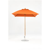 7.5 Ft Square Frankford Patio Umbrella- Crank Lift- Wood Grain Frame