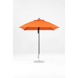 7.5 Ft Square Frankford Patio Umbrella- Pulley Lift- Matte Black Frame