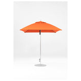 7.5 Ft Square Frankford Patio Umbrella- Pulley Lift- Matte Silver Frame