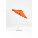 7.5 Ft Octagonal Frankford Patio Umbrella- Crank Auto-Tilt- Matte Black Frame