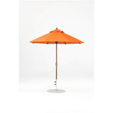 7.5 Ft Octagonal Frankford Patio Umbrella- Crank Lift- Matte Bronze Frame