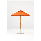 7.5 Ft Octagonal Frankford Patio Umbrella- Crank Lift- Wood Grain Frame