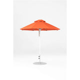 7.5 Ft Octagonal Frankford Patio Umbrella- Pulley Lift- Matte White Frame