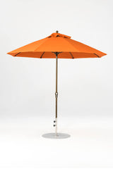 9 Ft Octagonal Frankford Patio Umbrella- Crank Lift- Matte Bronze Frame