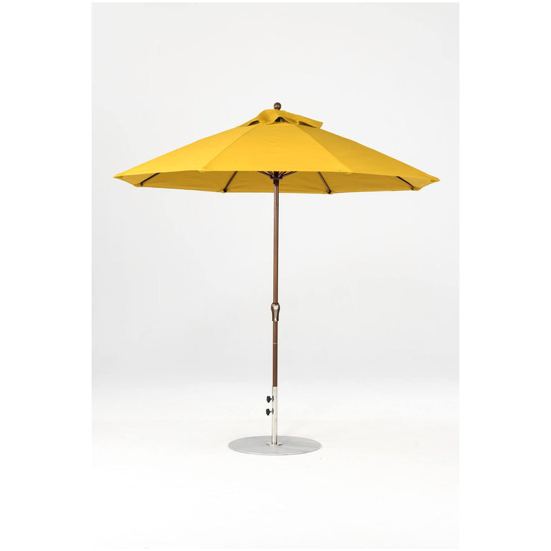 9 Ft Octagonal Frankford Patio Umbrella- Crank Lift- Matte Bronze Frame