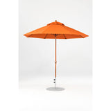 9 Ft Octagonal Frankford Patio Umbrella- Crank Lift- Wood Grain Frame