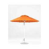 9 Ft Octagonal Frankford Patio Umbrella- Pulley Lift- Matte White Frame