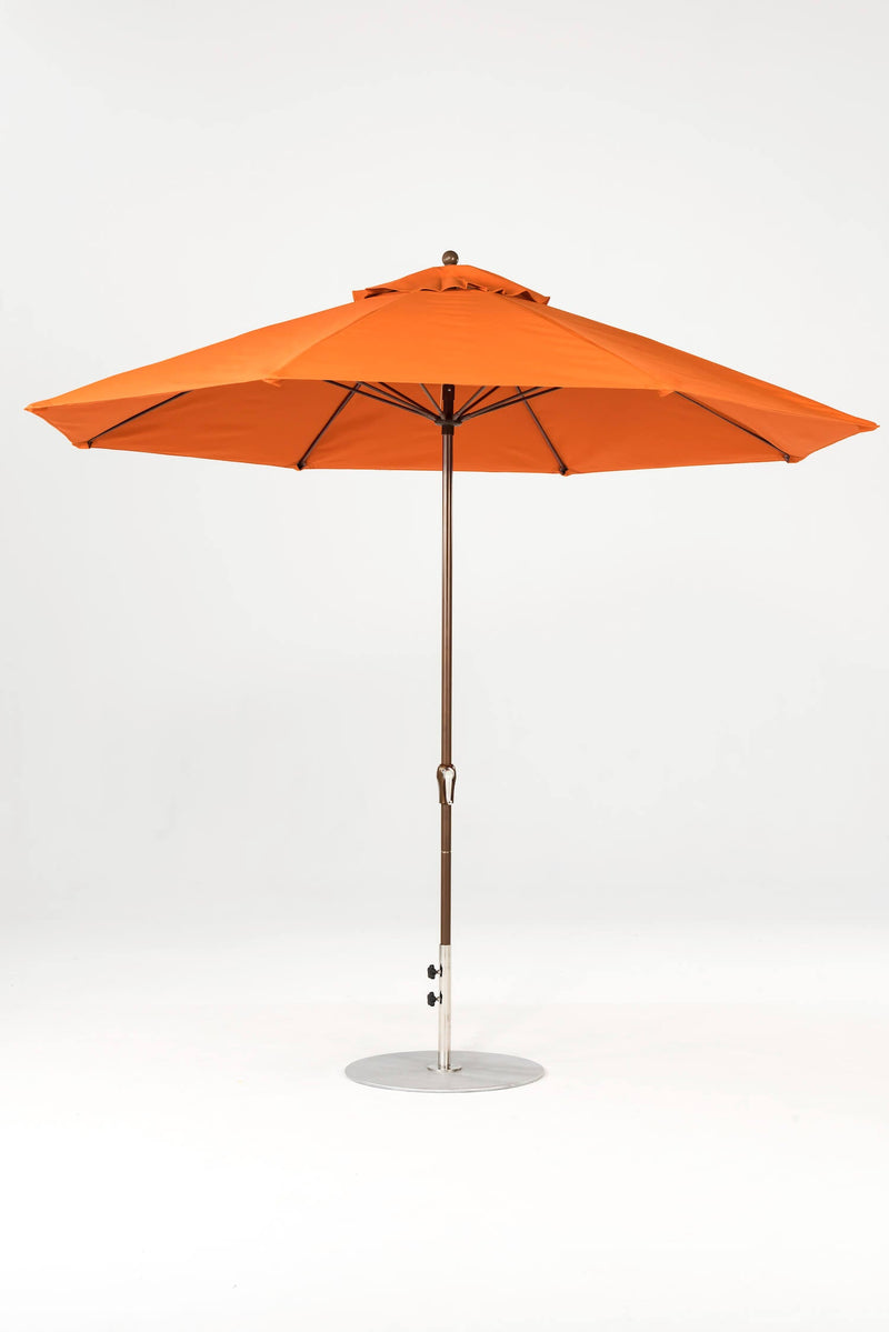 11 Ft Octagonal Frankford Patio Umbrella- Crank Lift- Matte Bronze Frame