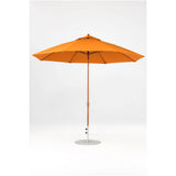 11 Ft Octagonal Frankford Patio Umbrella- Crank Lift- Wood Grain Frame