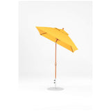 6.5 Ft Frankford Square Patio Umbrella- Crank Auto-Tilt- Wood Grain Frame