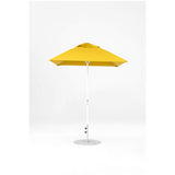 6.5 Ft Square Frankford Patio Umbrella- Crank Lift- Matte White Frame