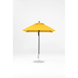 6.5 Ft Square Frankford Patio Umbrella- Pulley Lift- Matte Black Frame