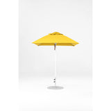 6.5 Ft Square Frankford Patio Umbrella- Pulley Lift- Matte White Frame