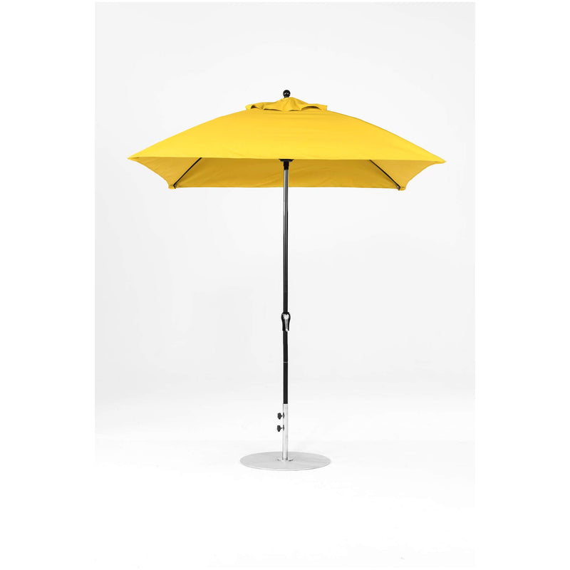 7.5 Ft Square Frankford Patio Umbrella- Crank Lift- Matte Black Frame