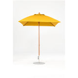 7.5 Ft Square Frankford Patio Umbrella- Crank Lift- Wood Grain Frame
