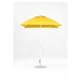 7.5 Ft Square Frankford Patio Umbrella- Crank Lift- Matte White Frame