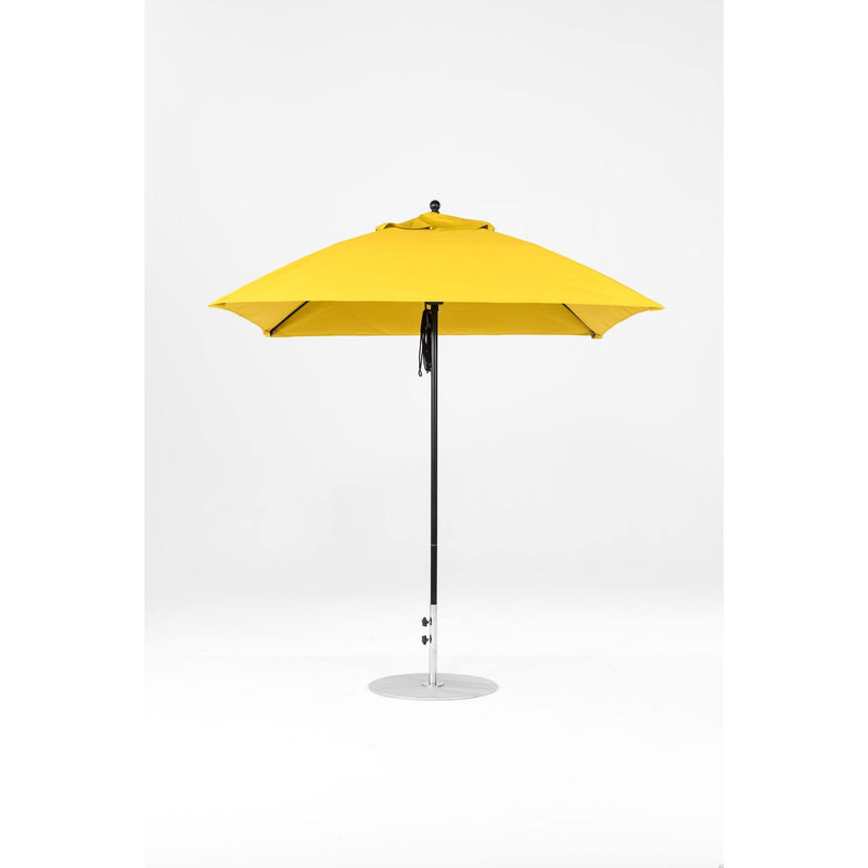 7.5 Ft Square Frankford Patio Umbrella- Pulley Lift- Matte Black Frame