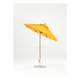 7.5 Ft Octagonal Frankford Patio Umbrella- Crank Auto-Tilt- Wood Grain Frame