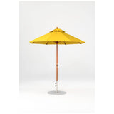 7.5 Ft Octagonal Frankford Patio Umbrella- Crank Lift- Wood Grain Frame