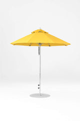 7.5 Ft Octagonal Frankford Patio Umbrella- Pulley Lift- Polished Silver Anodized Frame