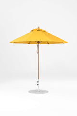 7.5 Ft Octagonal Frankford Patio Umbrella- Pulley Lift- Wood Grain Frame