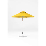 7.5 Ft Octagonal Frankford Patio Umbrella- Pulley Lift- Matte White Frame