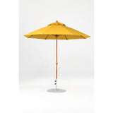 9 Ft Octagonal Frankford Patio Umbrella- Crank Lift- Wood Grain Frame