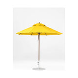 9 Ft Octagonal Frankford Patio Umbrella- Pulley Lift- Matte Bronze Frame