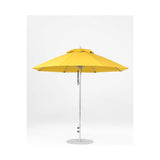 9 Ft Octagonal Frankford Patio Umbrella- Pulley Lift- Matte Silver Frame
