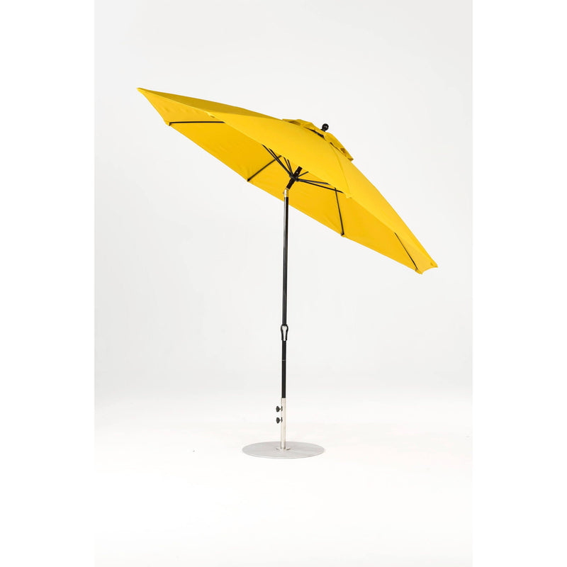 11 Ft Octagonal Frankford Patio Umbrella- Crank Auto-Tilt- Matte Black Frame