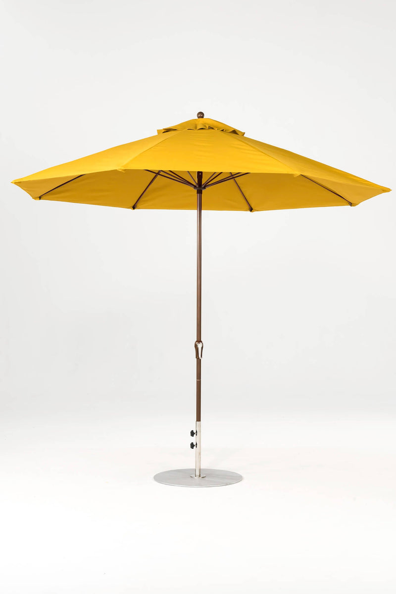 11 Ft Octagonal Frankford Patio Umbrella- Crank Lift- Matte Bronze Frame