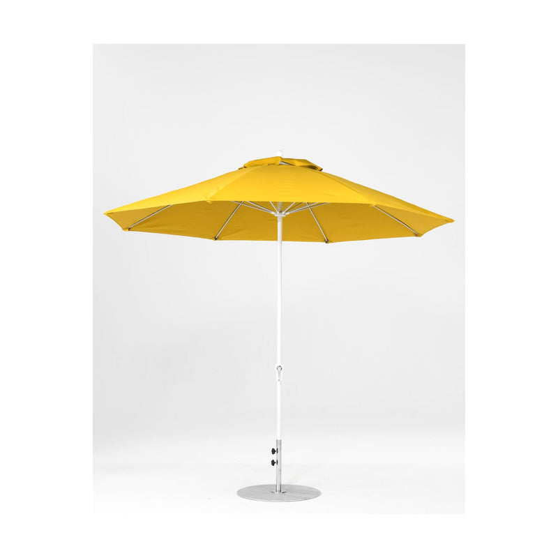 11 Ft Octagonal Frankford Patio Umbrella- Crank Lift- Matte White Frame
