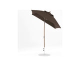 6.5 Ft Frankford Square Patio Umbrella- Crank Auto-Tilt- Matte Bronze Frame