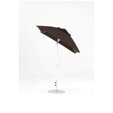6.5 Ft Frankford Square Patio Umbrella- Crank Auto-Tilt- Matte White Frame