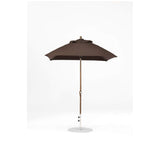 6.5 Ft Square Frankford Patio Umbrella- Crank Lift- Matte Bronze Frame