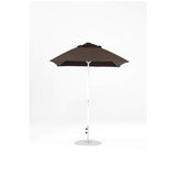 6.5 Ft Square Frankford Patio Umbrella- Crank Lift- Matte White Frame
