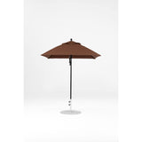 6.5 Ft Square Frankford Patio Umbrella- Pulley Lift- Matte Black Frame