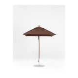 6.5 Ft Square Frankford Patio Umbrella- Pulley Lift- Matte Bronze Frame